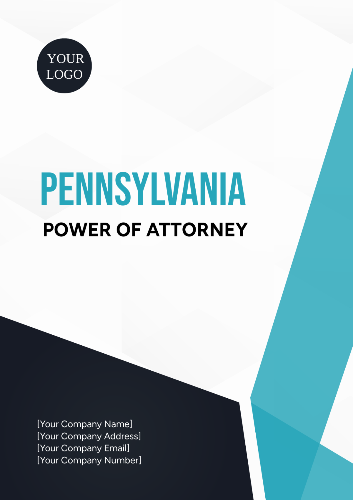 Pennsylvania Power of Attorney Cover Page