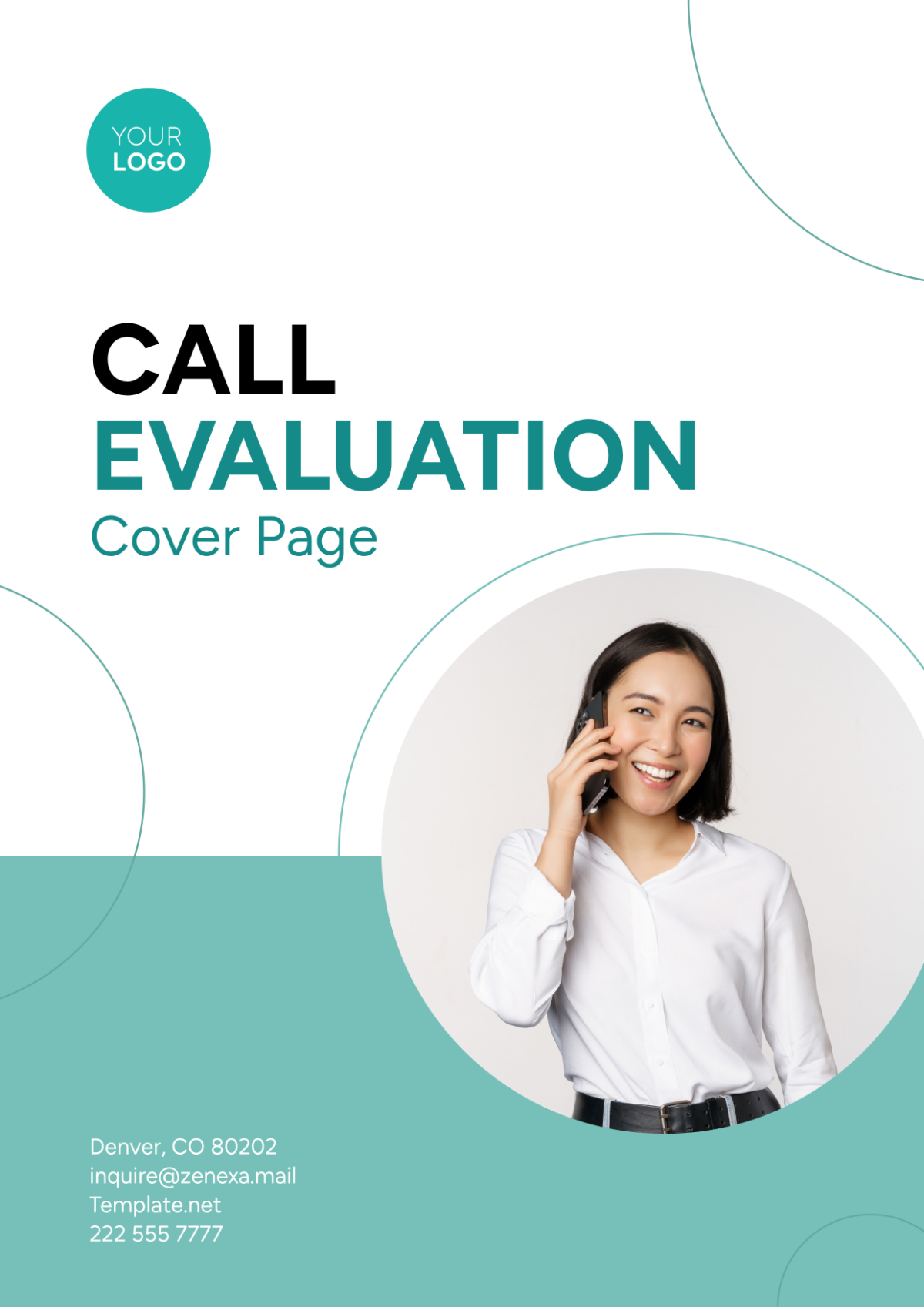 Call Evaluation Cover Page Template