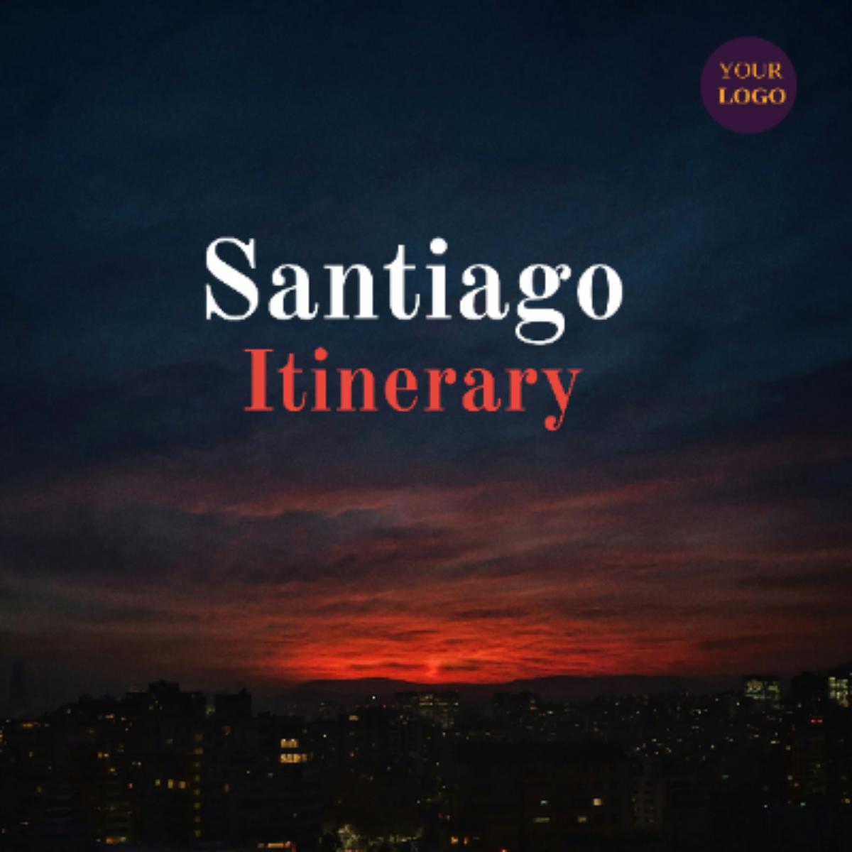 Santiago Itinerary Template - Edit Online & Download