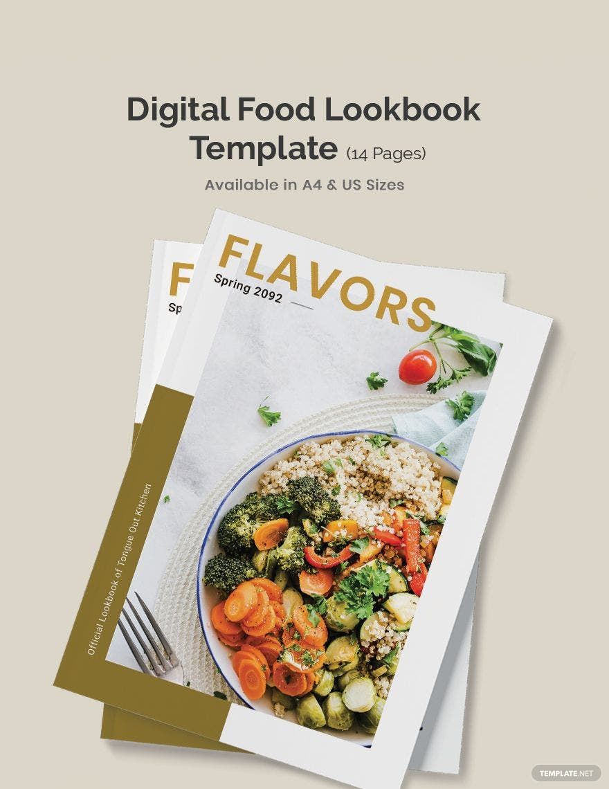 Digital Food Lookbook Template