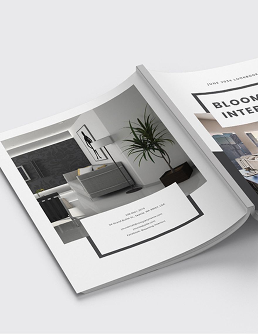 Digital Interior Design Lookbook Template
