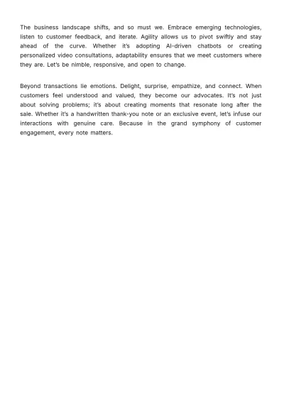 Free Document on Strategies for Positive Customer Experience Post-Sale Template to Edit Online