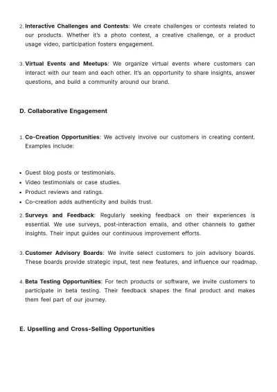 Free Document on Strategies for Positive Customer Experience Post-Sale Template to Edit Online
