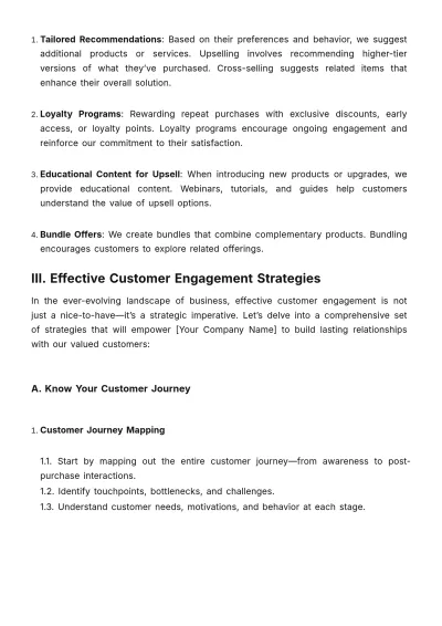 Free Document on Strategies for Positive Customer Experience Post-Sale Template to Edit Online