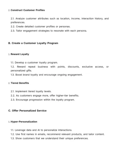 Free Document on Strategies for Positive Customer Experience Post-Sale Template to Edit Online