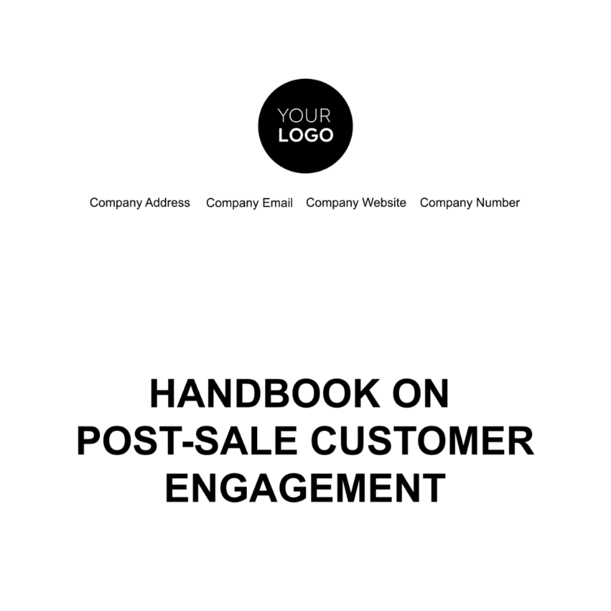 Free Handbook on Post-Sale Customer Engagement Template