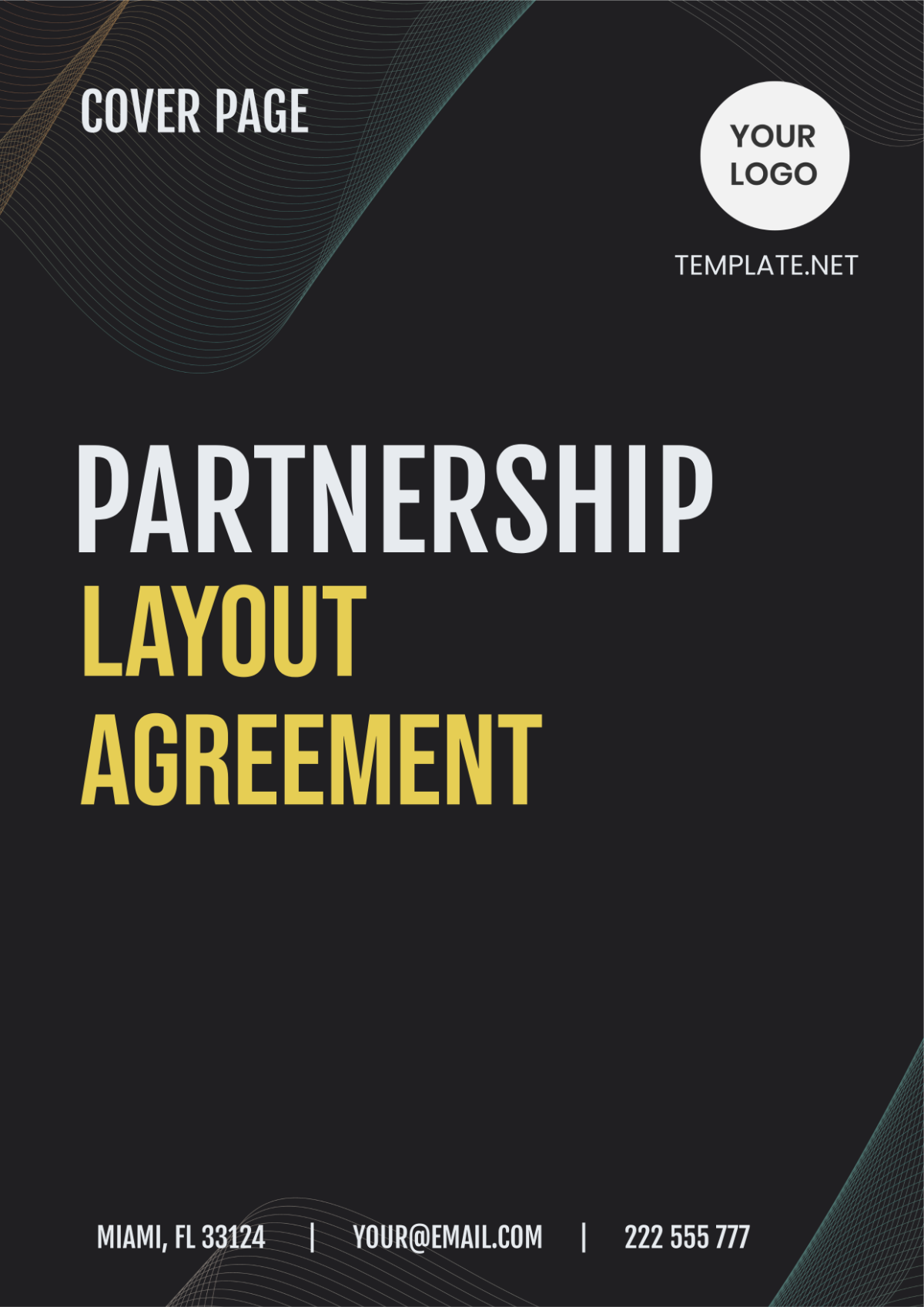 Partnership Layout Agreement Template