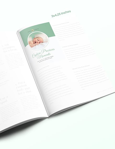 Sample Baby Photographer Magazine Ads