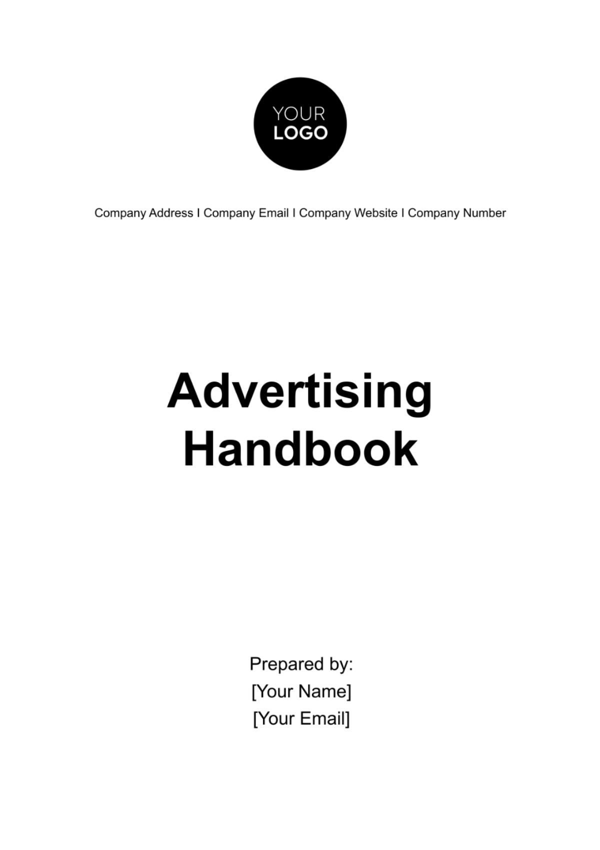 Advertising Handbook Template - Edit Online & Download