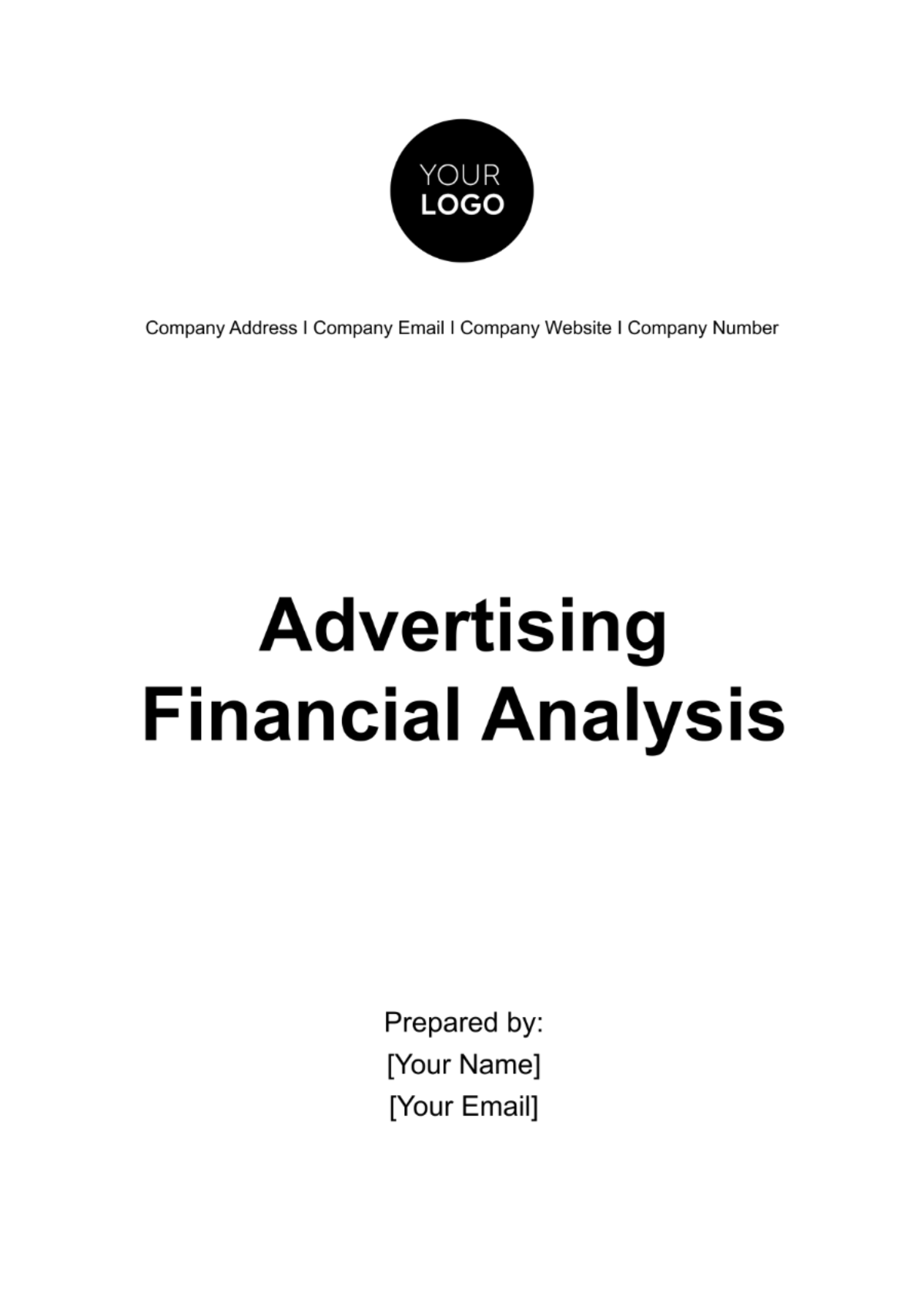 Advertising Financial Analysis Template