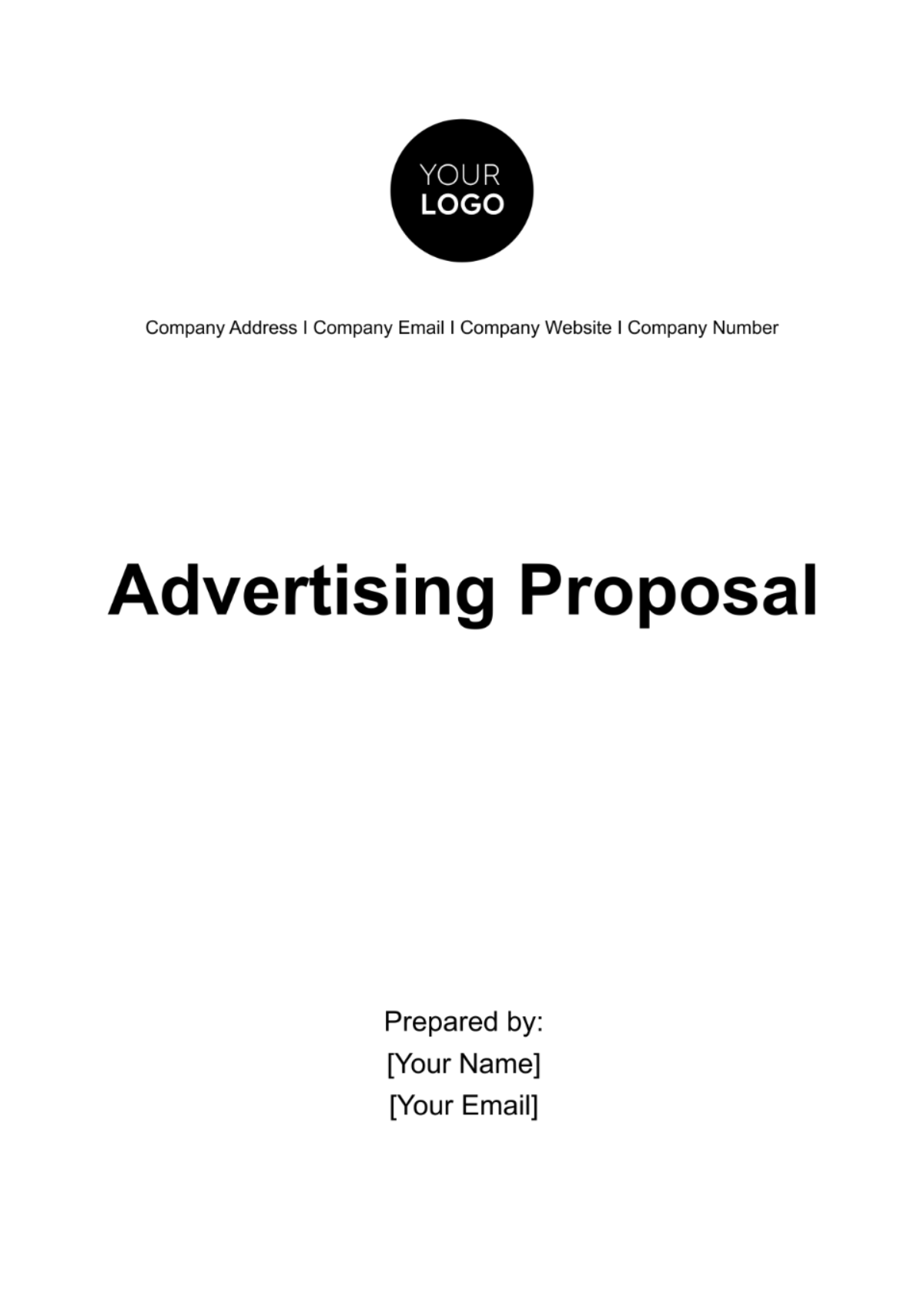Free Advertising Proposal Template