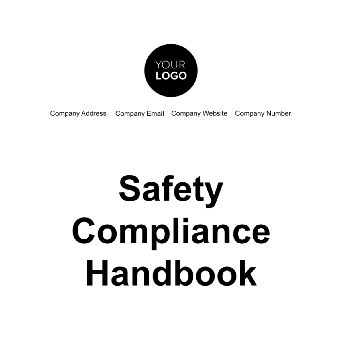 Safety Compliance Handbook Template