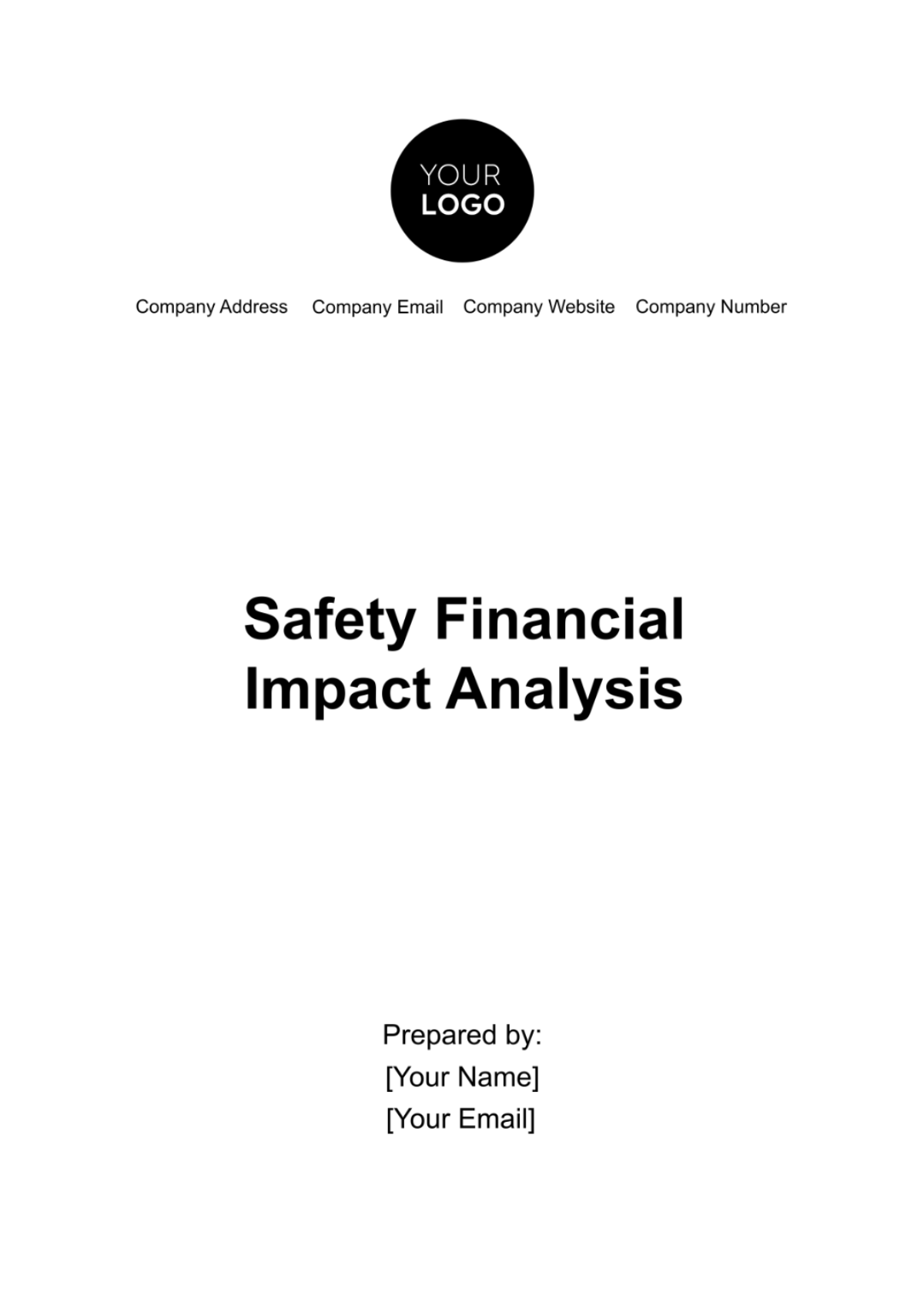 Safety Financial Impact Analysis Template