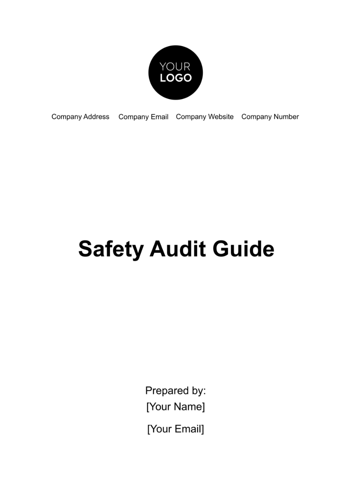 Safety Audit Guide Template