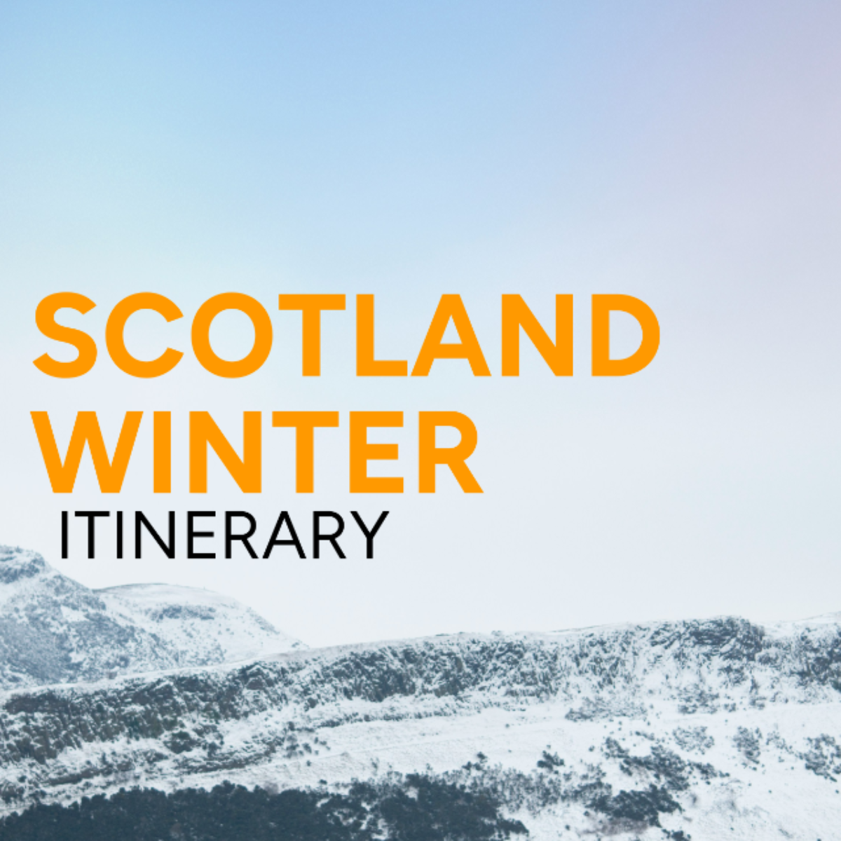 Scotland Winter Itinerary Template - Edit Online & Download