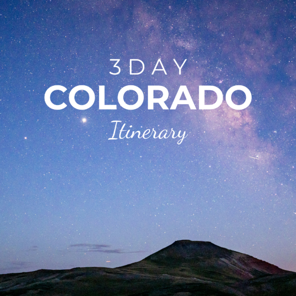 3 Day Colorado Itinerary Template - Edit Online & Download