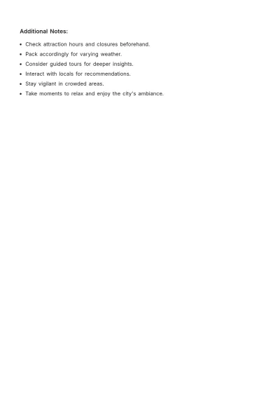 Free Sarajevo Itinerary Template to Edit Online