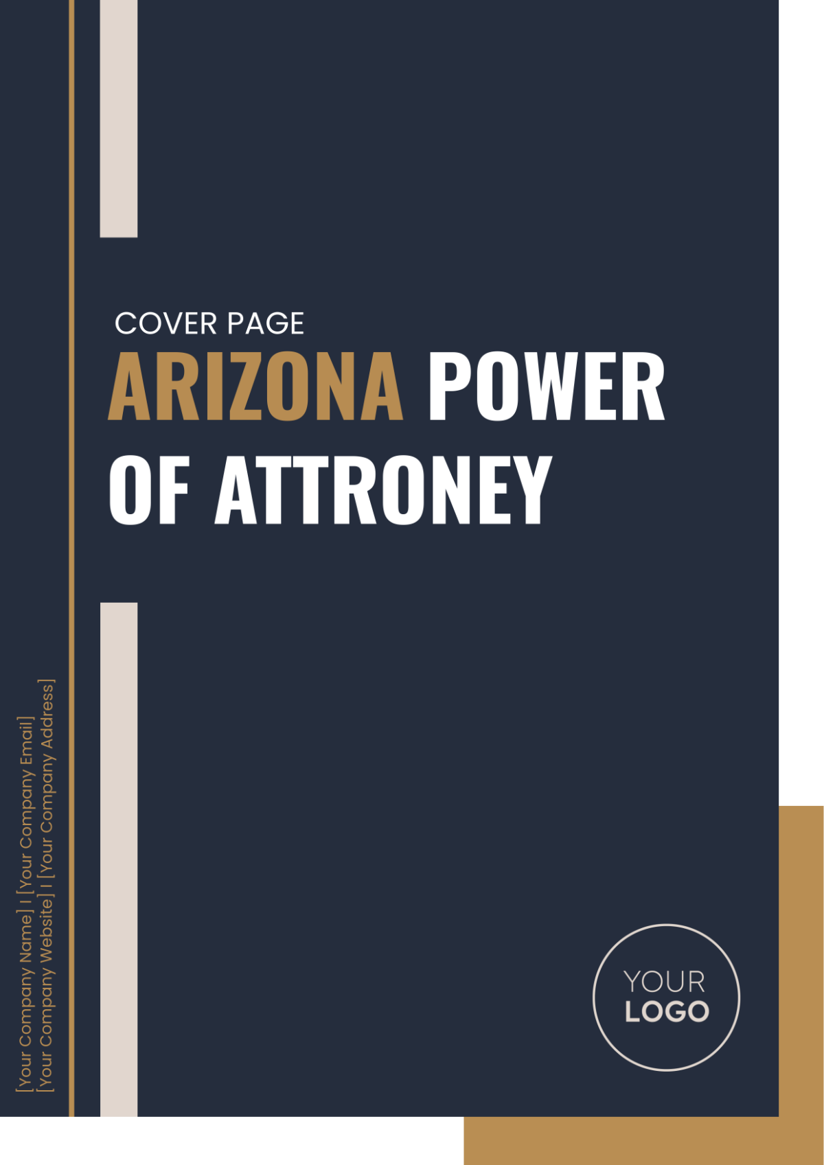 Arizona Power of Attorney Cover Page