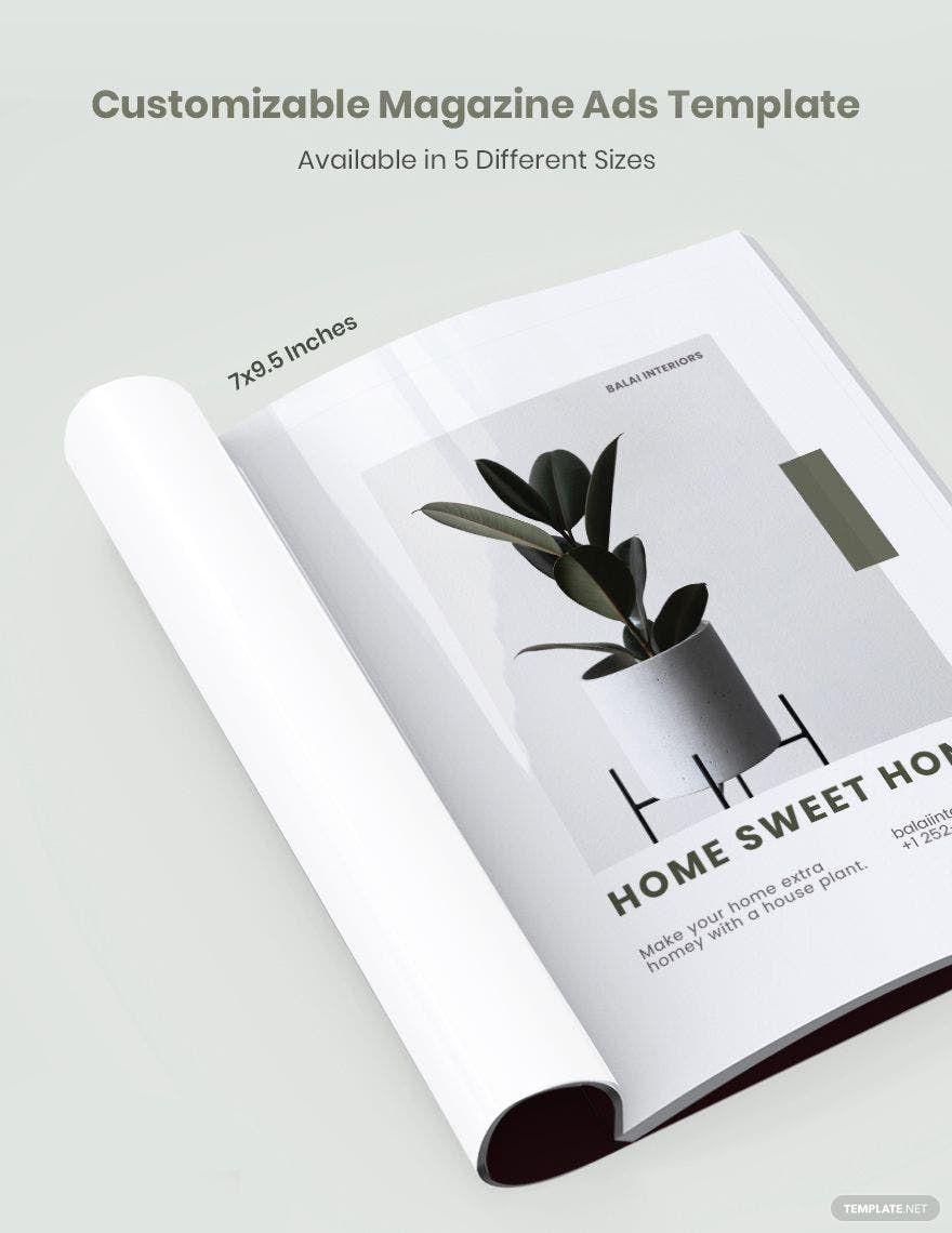 Customizable Magazine Ads Template in PSD, InDesign