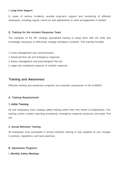 Free Workplace Incident Reporting Compliance Plan Template to Edit Online