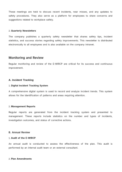 Free Workplace Incident Reporting Compliance Plan Template to Edit Online