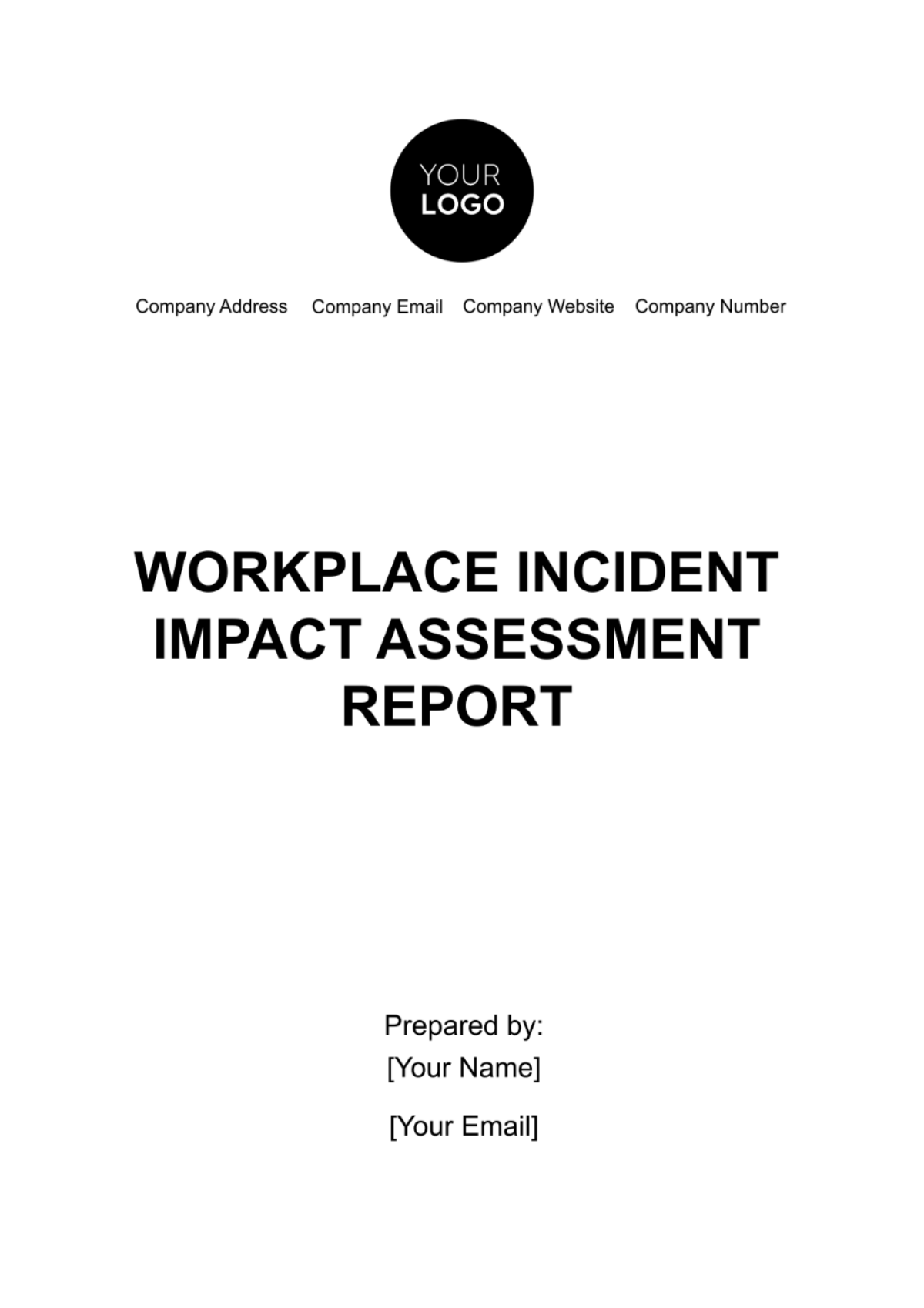 Free Workplace Incident Impact Assessment Report Template