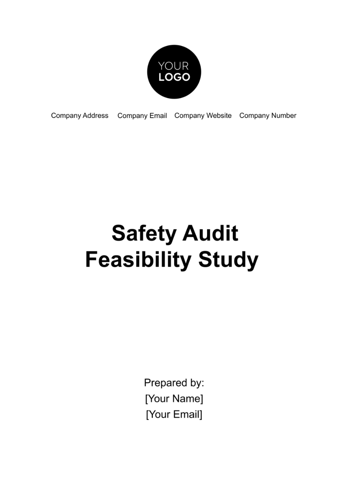 Safety Audit Feasibility Study Template