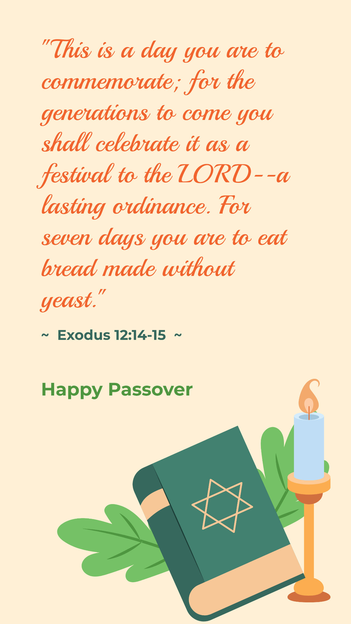 Passover Quote Template