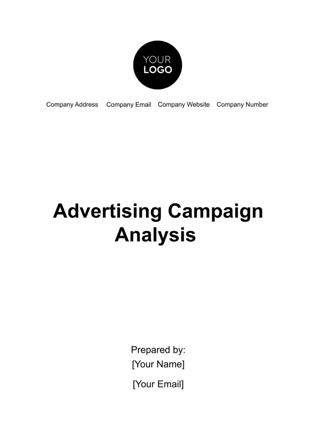 Advertising Campaign Analysis  Template - Edit Online & Download