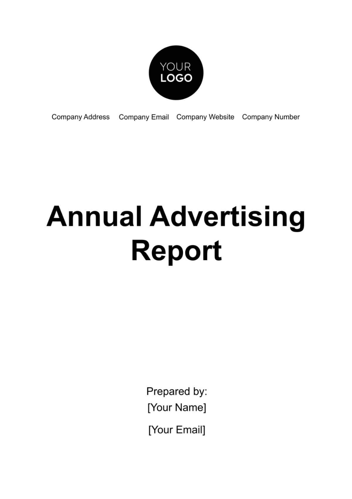 Annual Advertising Report Template - Edit Online & Download