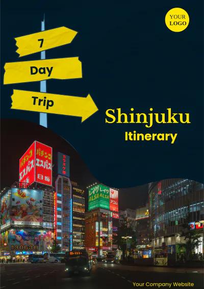 Free Shinjuku Itinerary Template to Edit Online