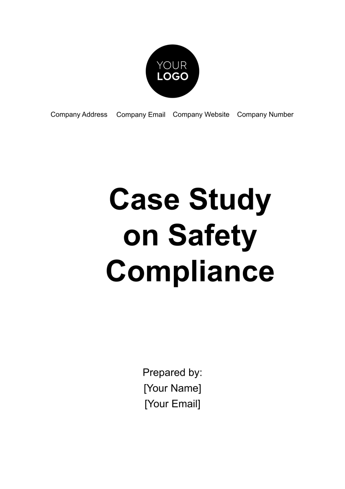 Free Case Study on Safety Compliance Template