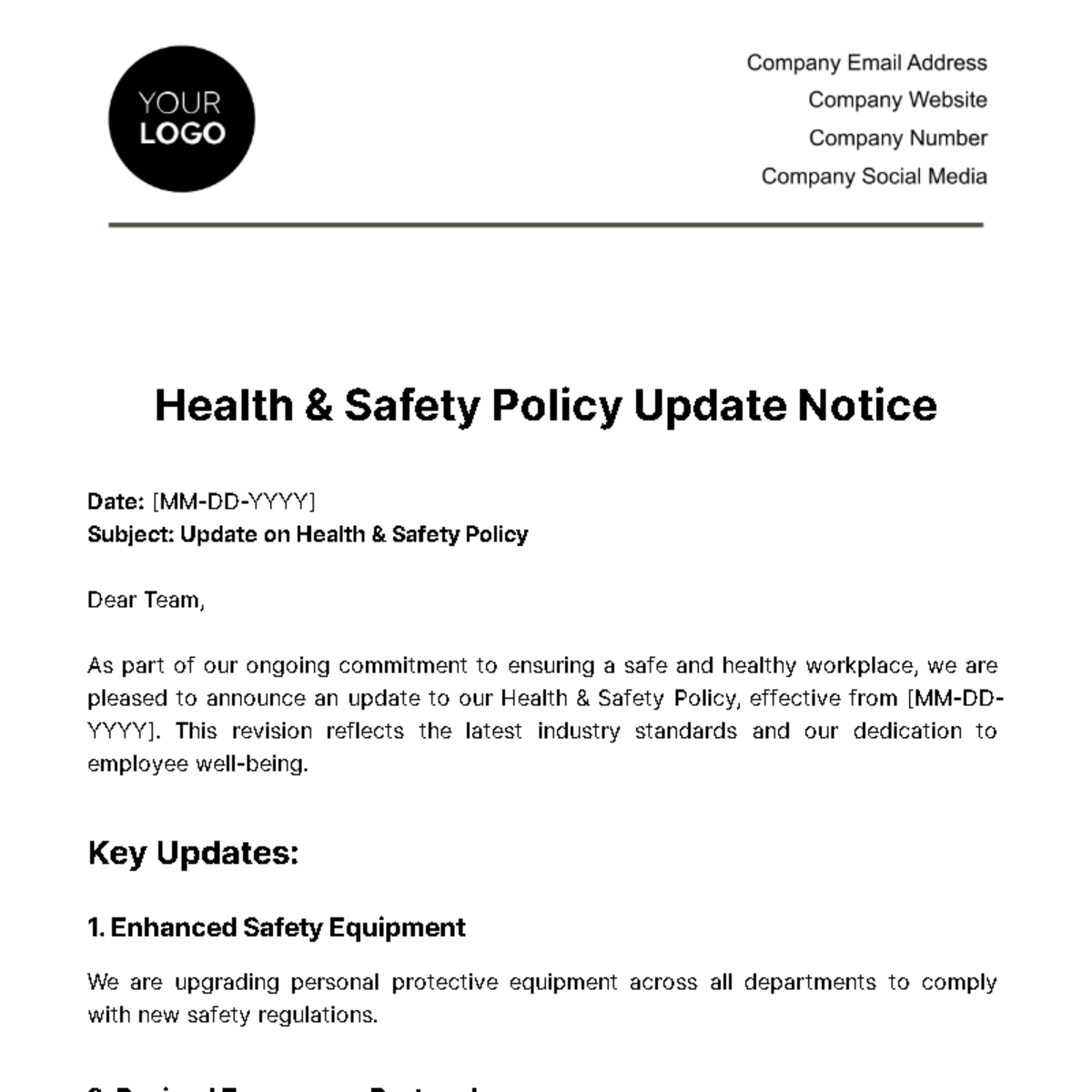 Health & Safety Communication & Awareness Campaigns Templates