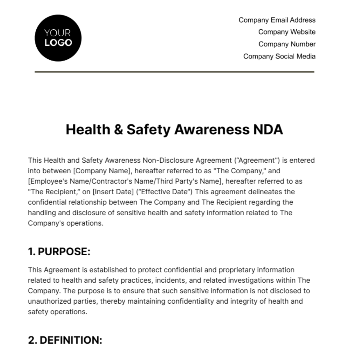 Health & Safety Communication & Awareness Campaigns Templates