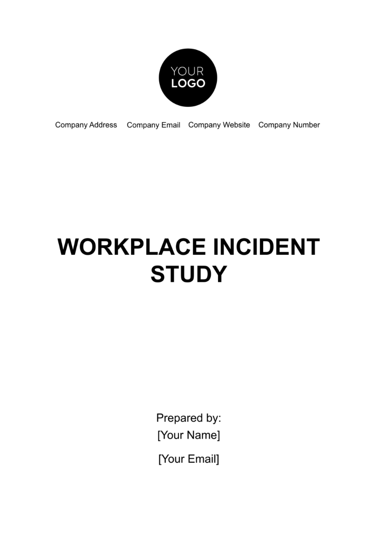 Workplace Incident Study Template