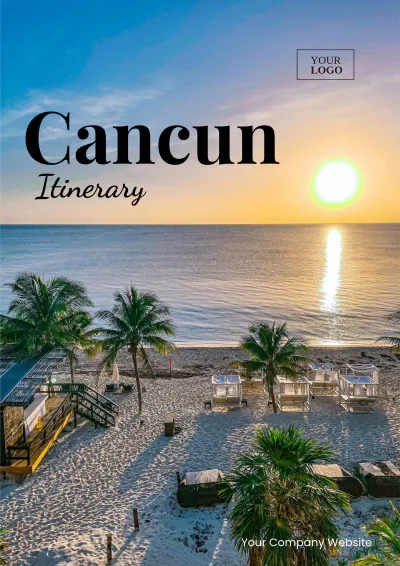 Free 5 Day Cancun Itinerary Template to Edit Online