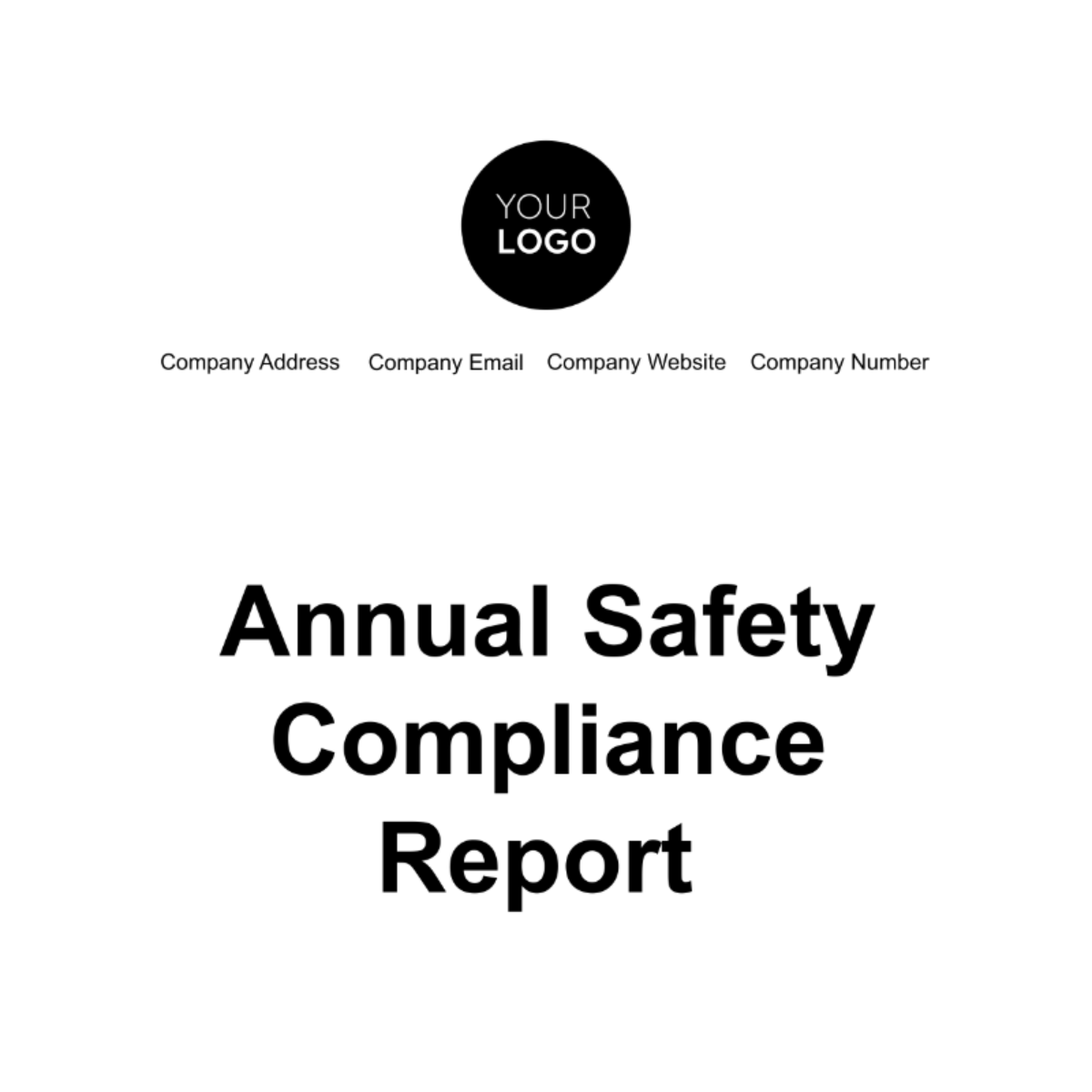 Free Annual Safety Compliance Report Template