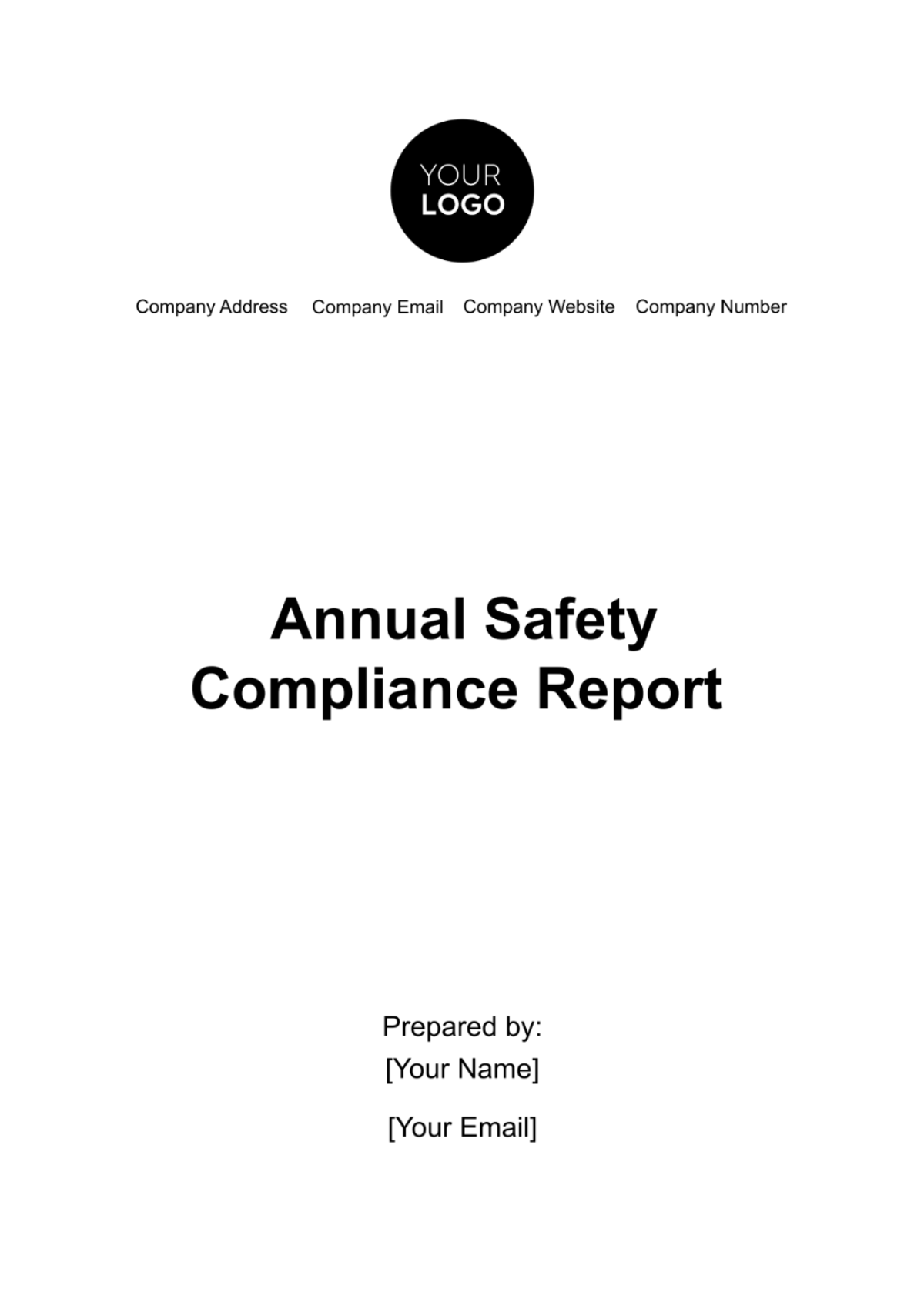 Annual Safety Compliance Report Template