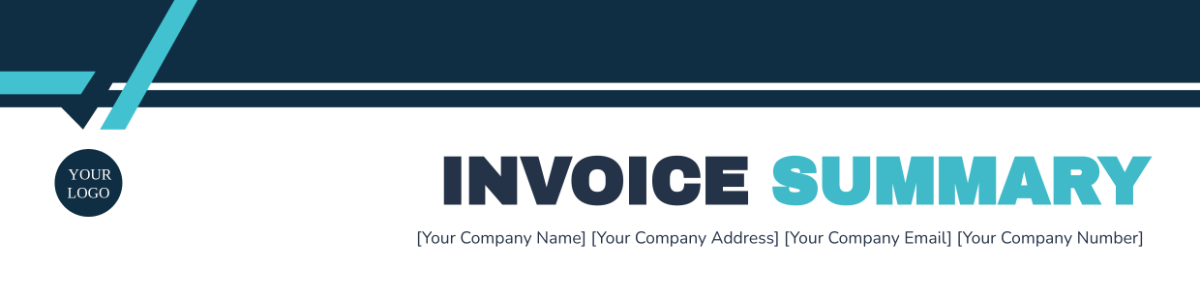 Invoice Summary Header