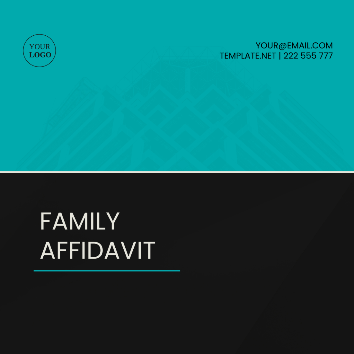 Family Affidavit Template