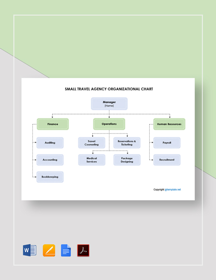 Insurance Agency Organizational Chart Template - Word | Apple Pages ...