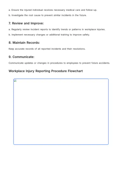 Free Workplace Injury Reporting Procedure Template to Edit Online