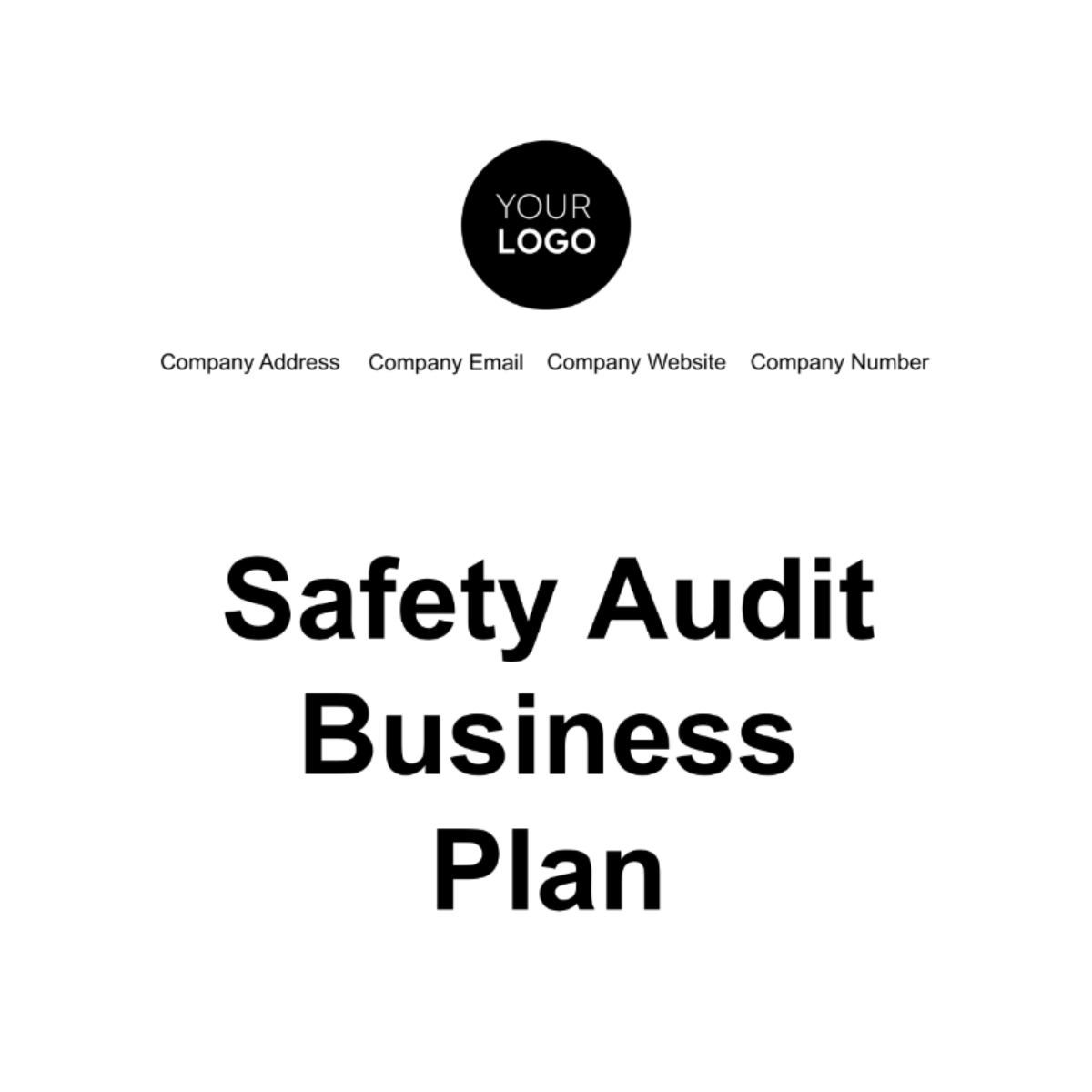 Free Safety Audit Business Plan Template