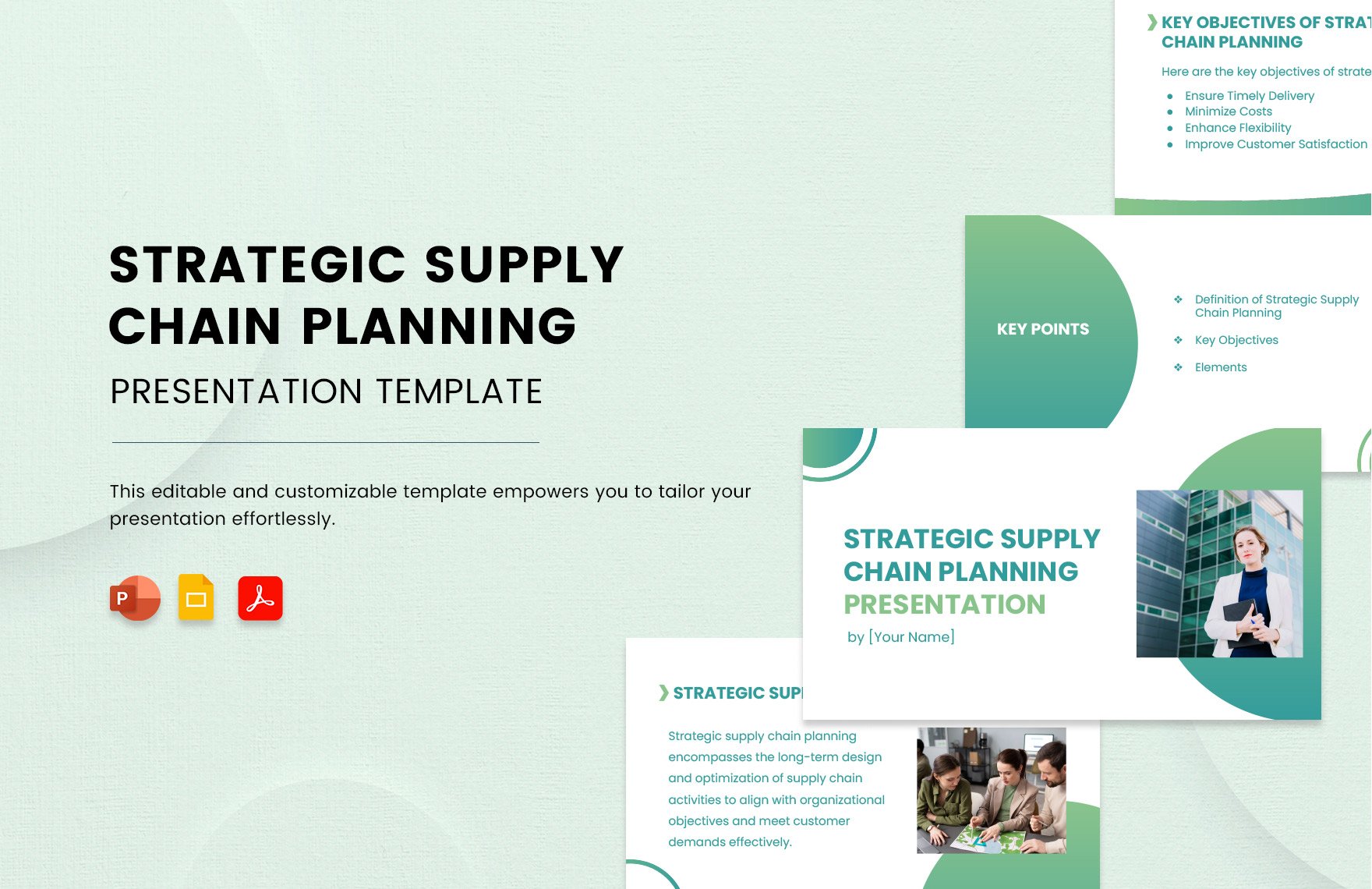 Free Strategic Supply Chain Planning Presentation Template in PDF, PowerPoint, Google Slides