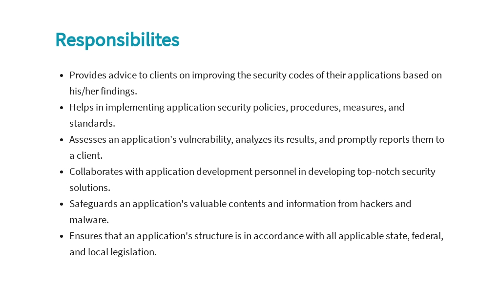 Free Application Security Consultant Job Description Template 3.jpe