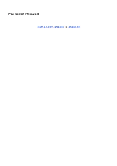 Free Health & Safety Incentive Program Announcement Template to Edit Online