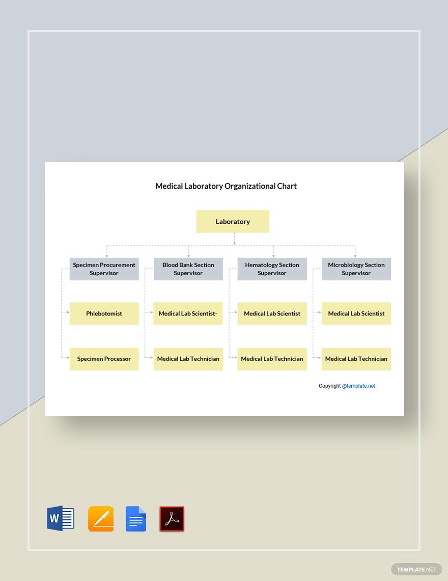 Free Medical Laboratory Organizational Chart Template