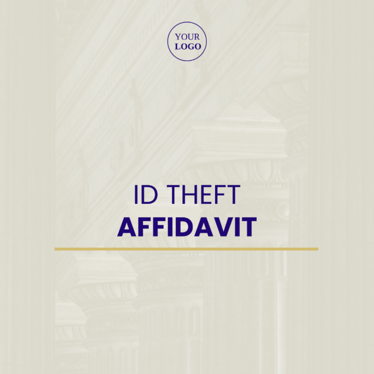 ID Theft Affidavit Template