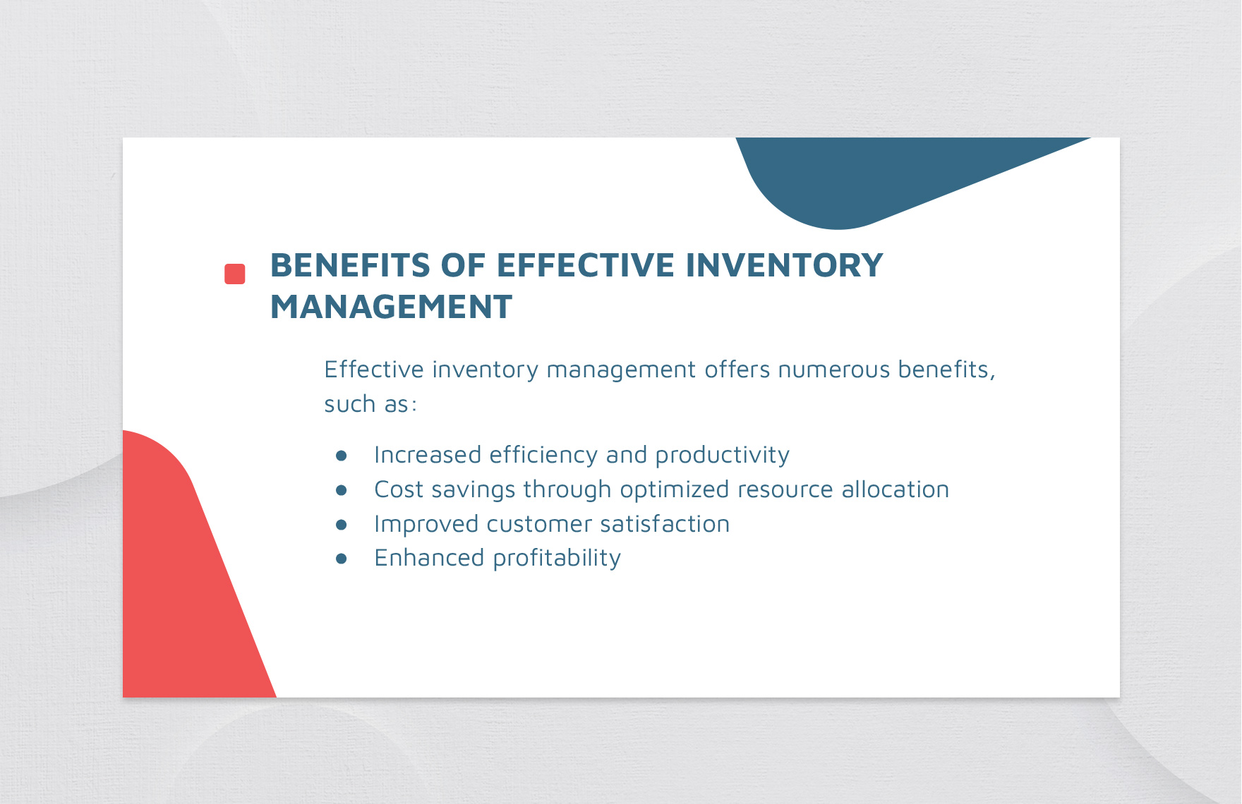 Inventory Management Solutions Presentation Template