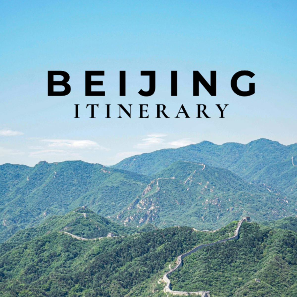 Beijing Itinerary Template - Edit Online & Download